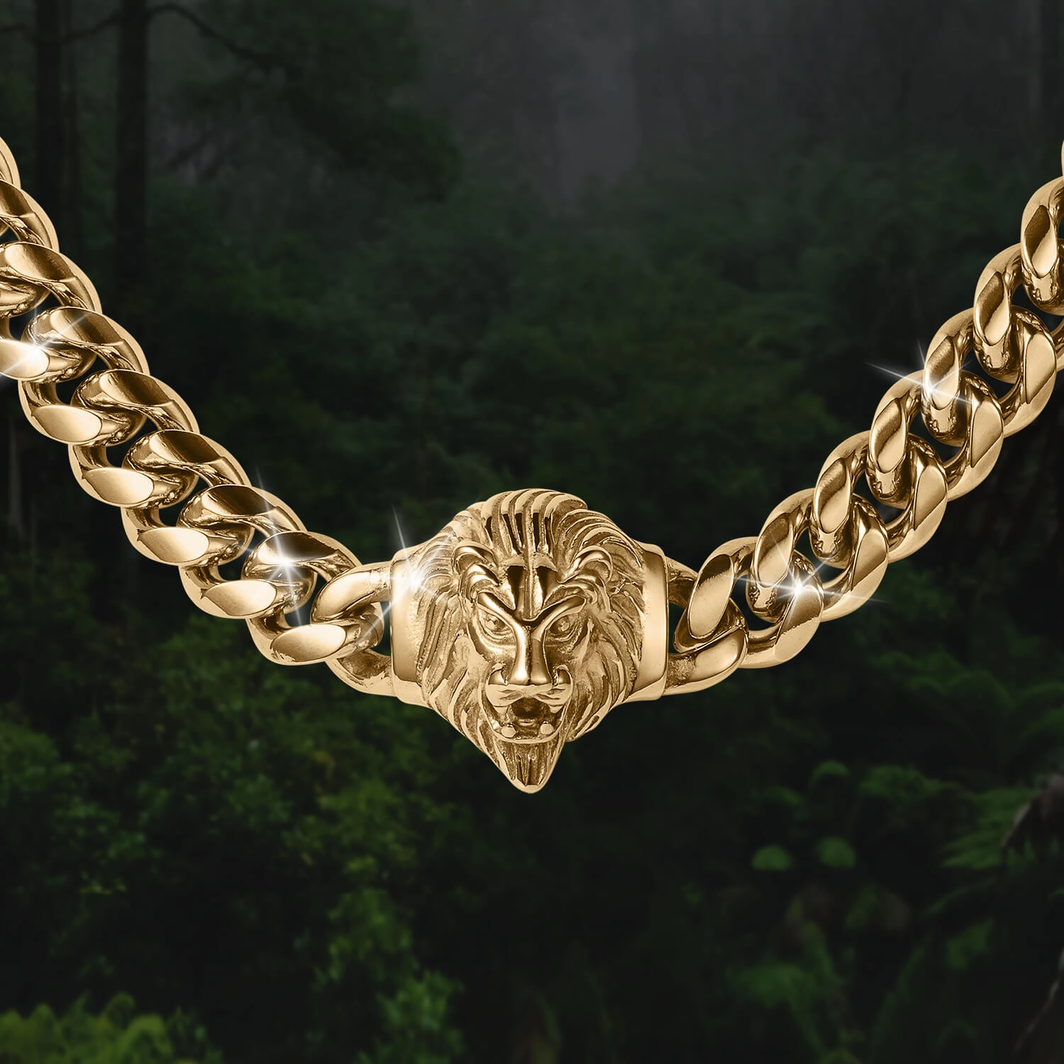 Golden Lionheart Necklace