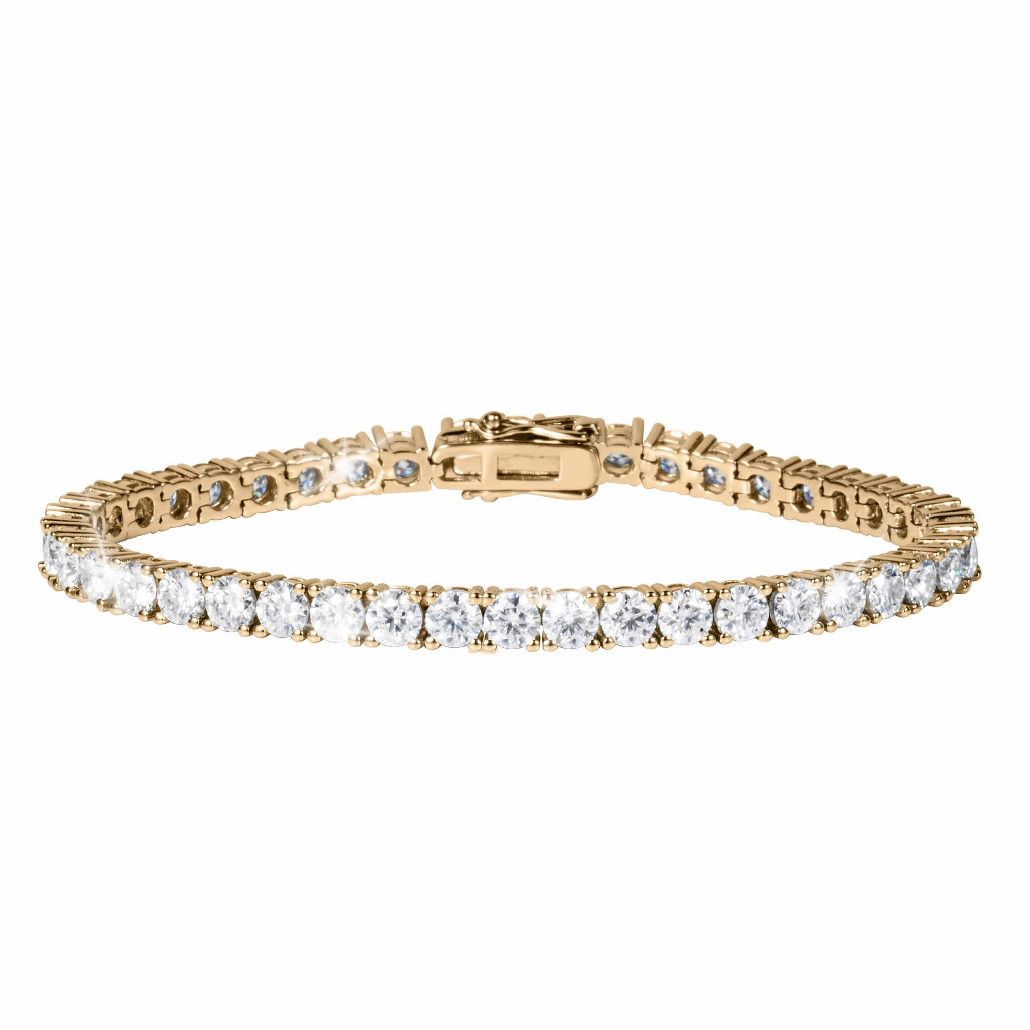 Golden Moissanite Tennis Bracelet hand-chain-bracelet  