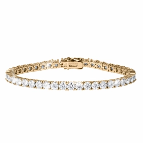 Golden Moissanite Tennis Bracelet hand-chain-bracelet  