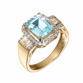 Golden Sky Topaz Ring hand-chain-bracelet  