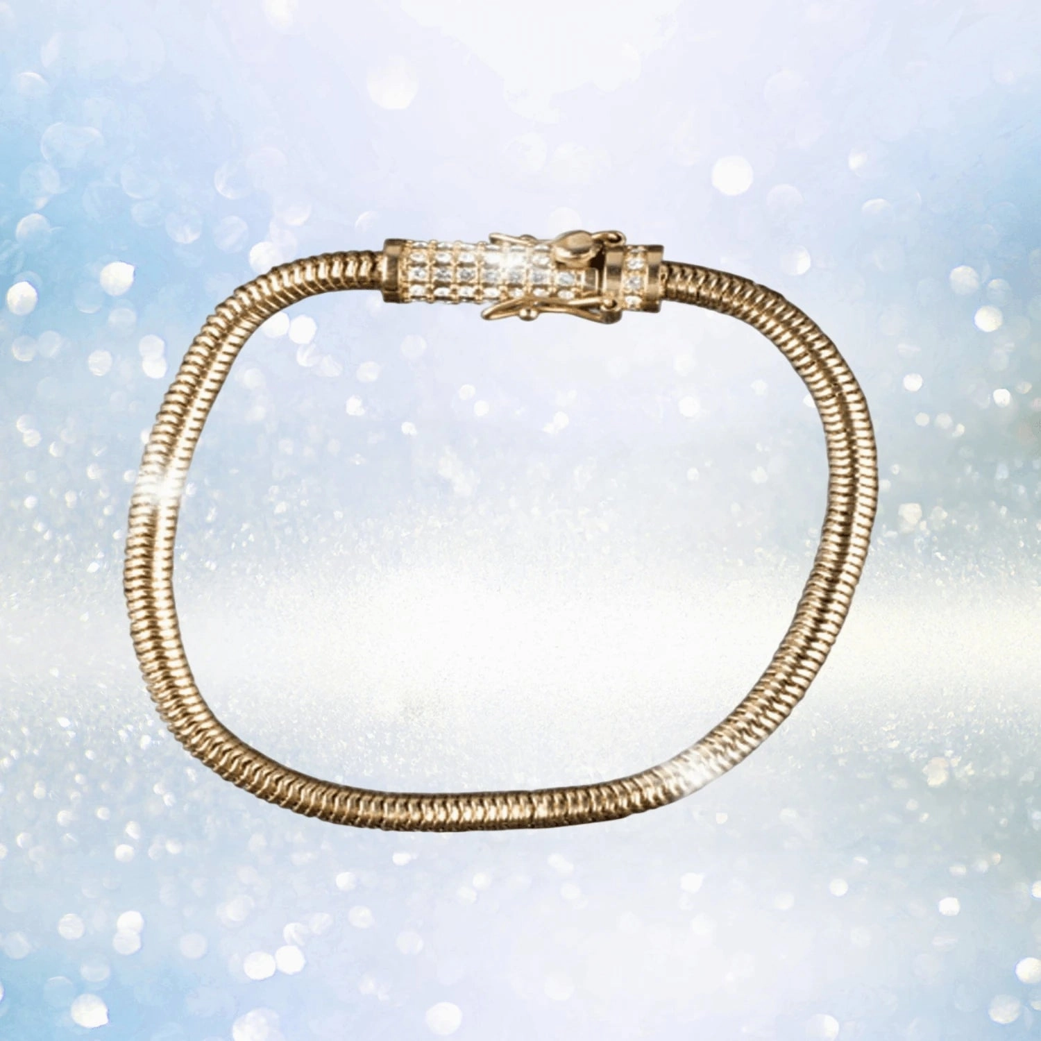 Golden Snake Chain Bracelet