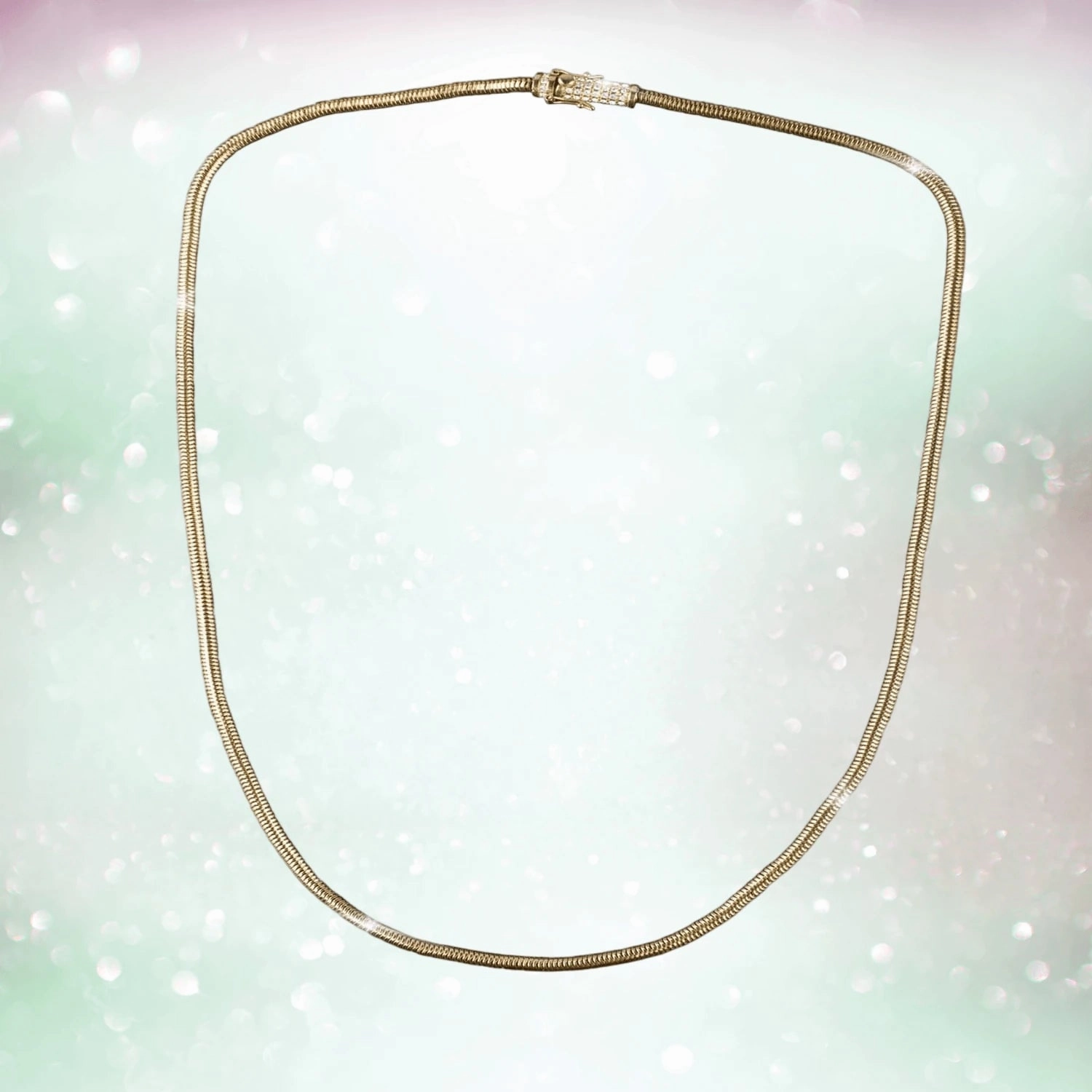 Golden Snake Chain Necklace
