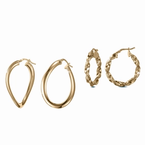 Golden Waves Earrings Collection suit-set  