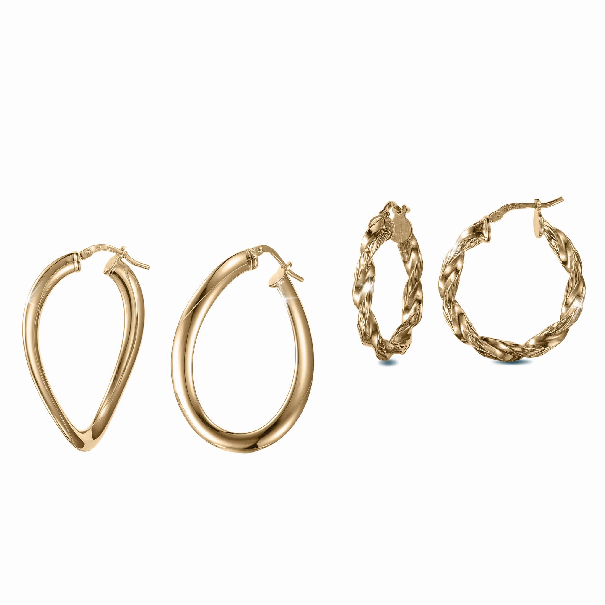 Golden Waves Earrings Collection suit-set  