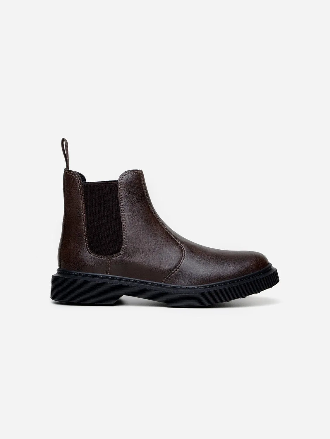 Green Laces x King55 Chelsea Vegan-Lederstiefel | Espresso Braun