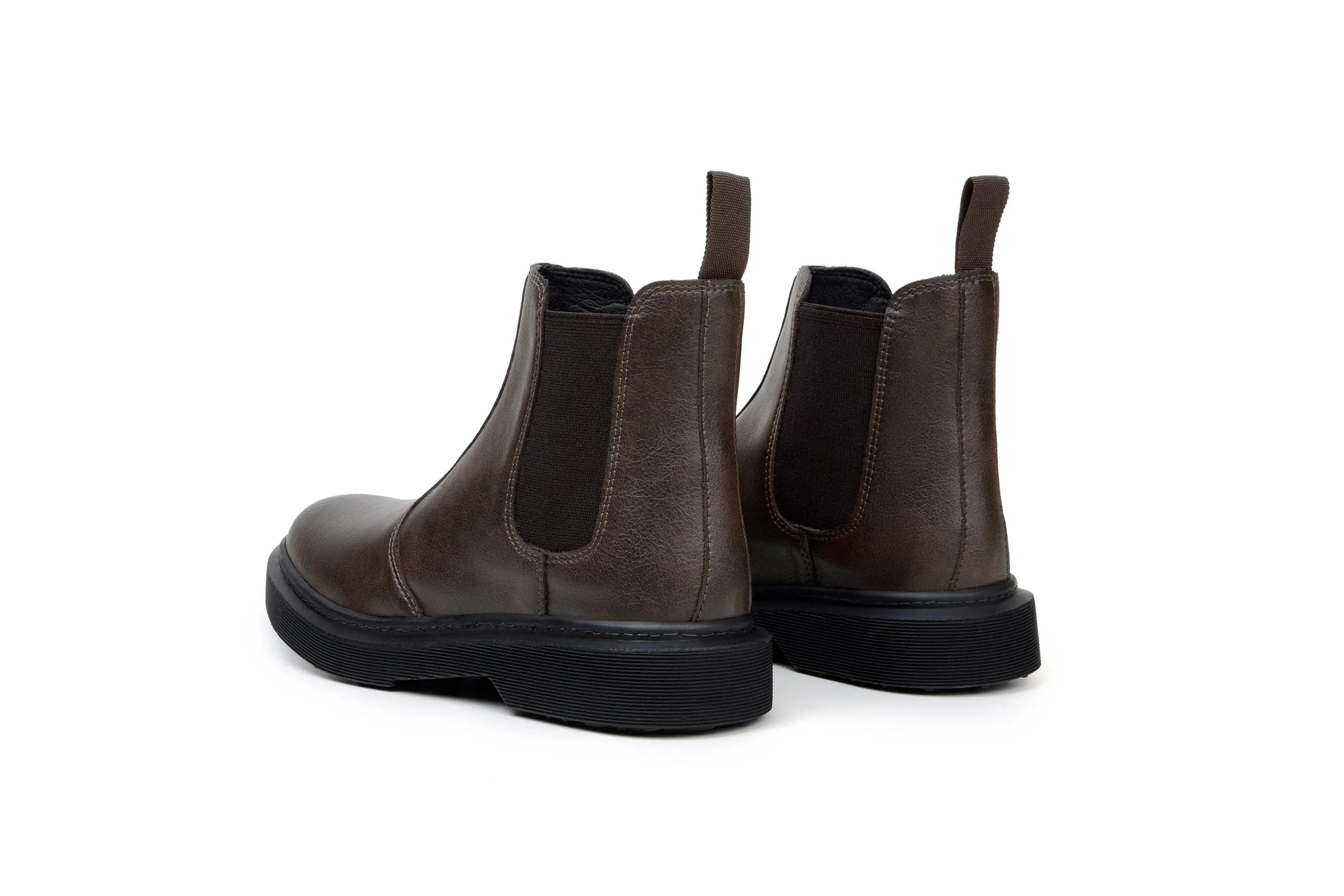 Green Laces x King55 Chelsea Vegan-Lederstiefel | Espresso Braun