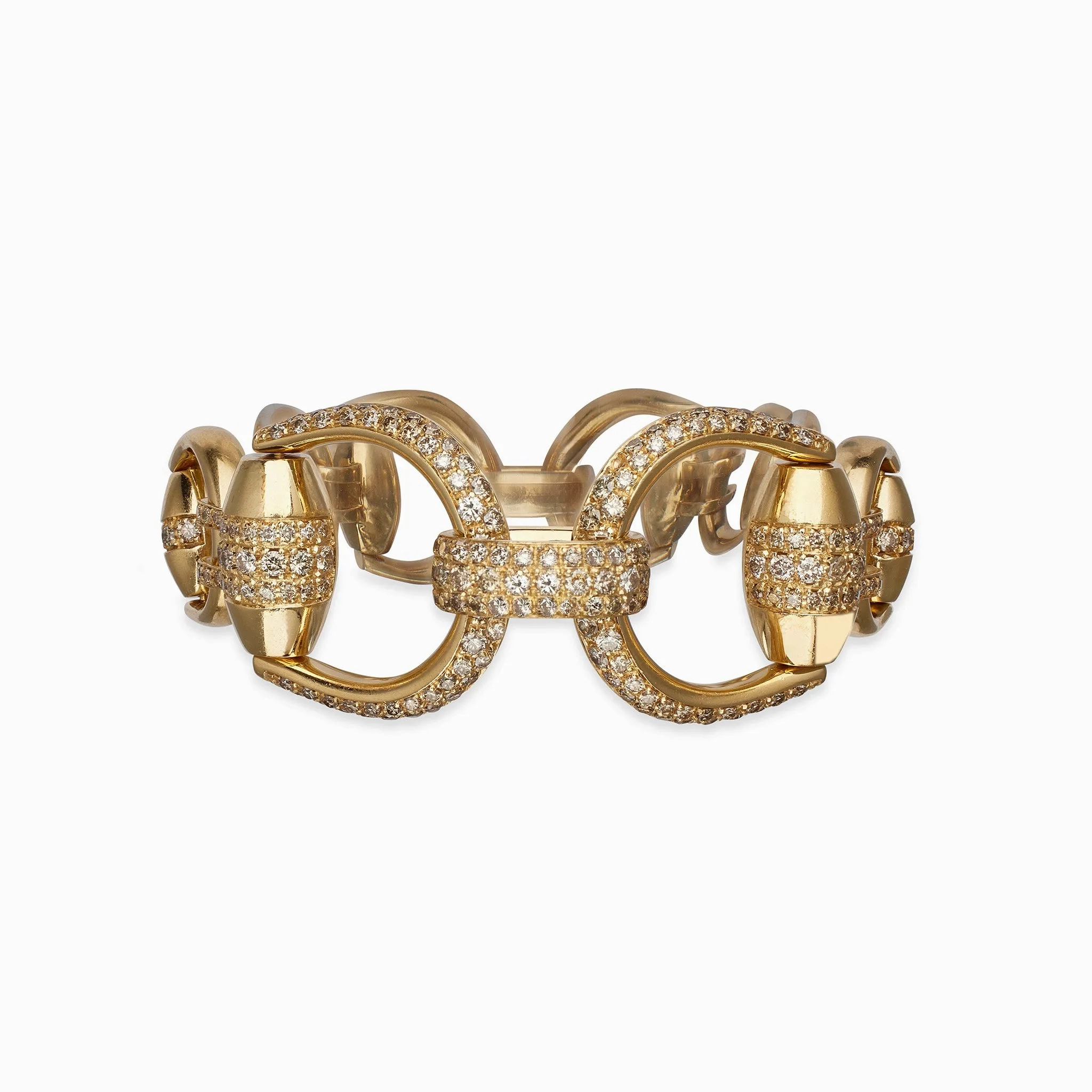 Gucci Colored Diamond Horsebit Bracelet