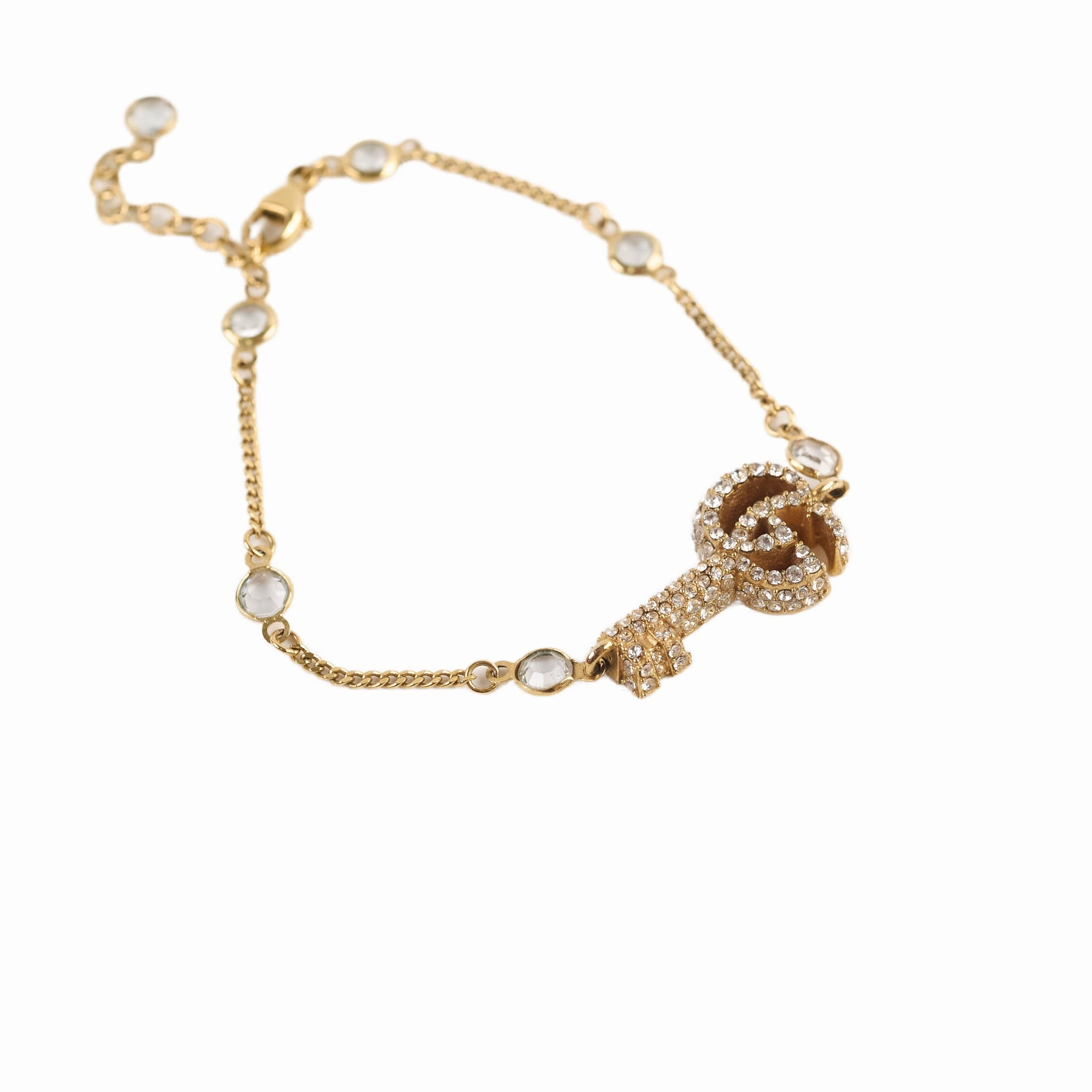 Gucci Double GG Gold Key Bracelet Costume Jewellery hand-chain-bracelet  