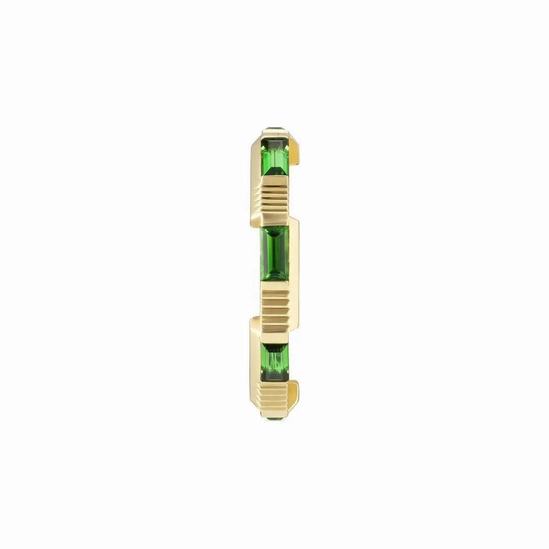 Gucci Link to Love 18ct Yellow Gold Tourmaline 2mm Ring