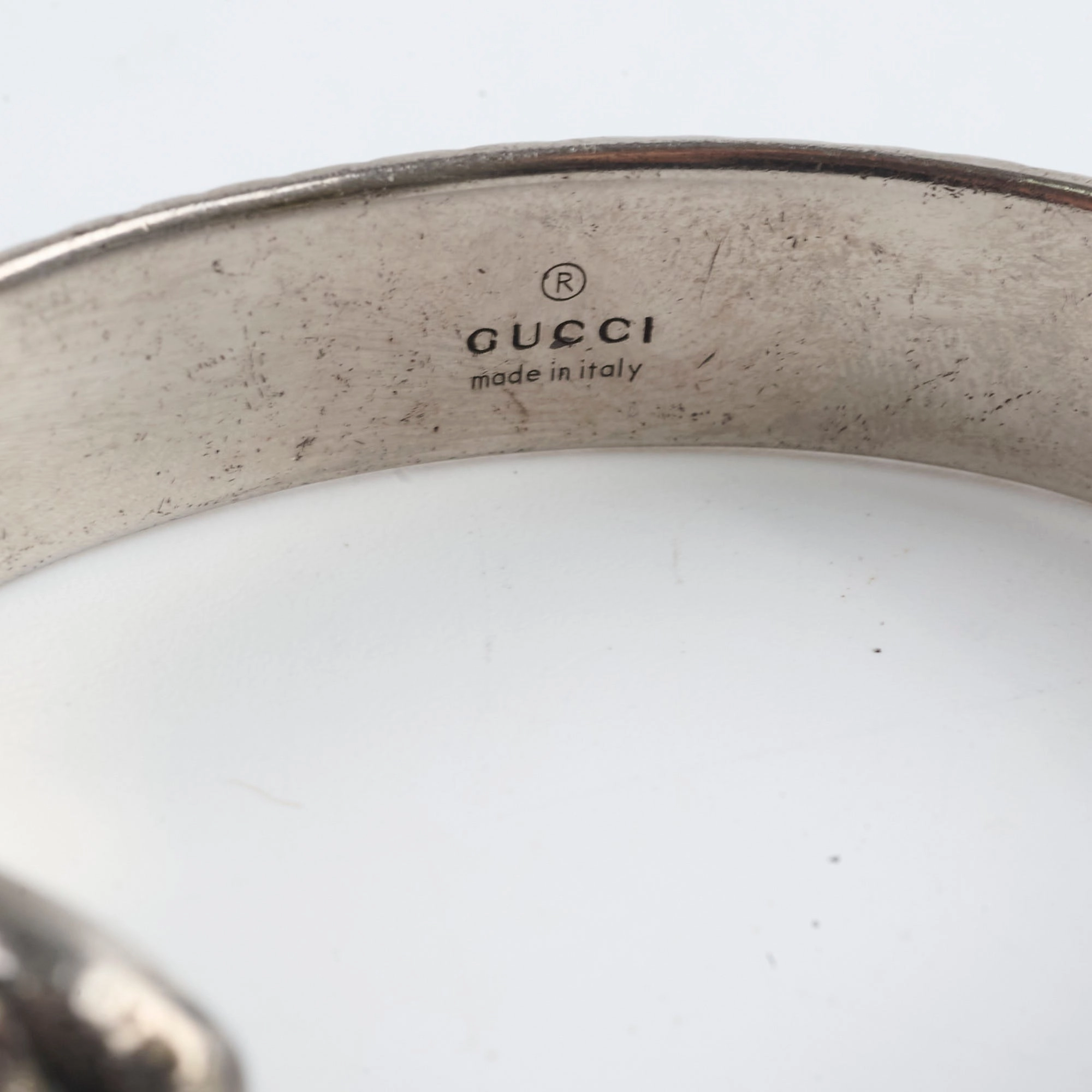 Gucci Ruthenium Tiger Bangle