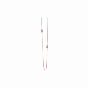 Guess Necklace Long Ip Rosegold With Stone fashion-jewelry  