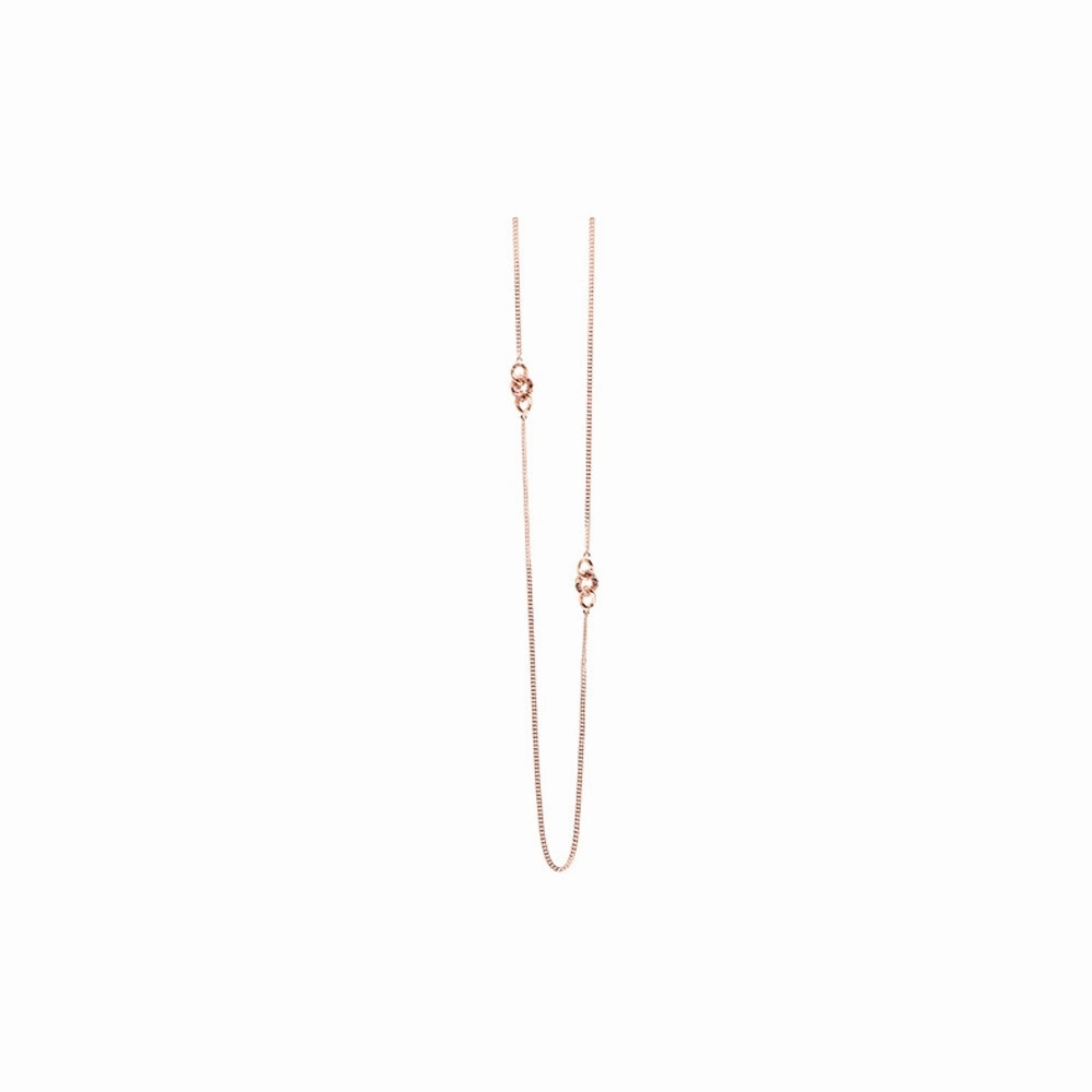Guess Necklace Long Ip Rosegold With Stone fashion-jewelry  