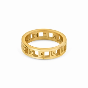 Guy Laroche Audrey Ladies Gold-Plated Ring Size 54 fashion-jewelry  