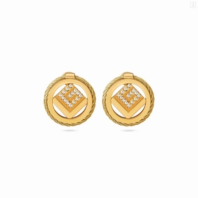 Guy Laroche Camille Ladies Gold Plated With Crystals Earring 