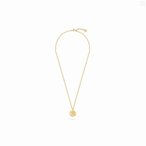 Guy Laroche Diane Ladies Gold Plated With MOP & Crystals Necklace fashion-jewelry  