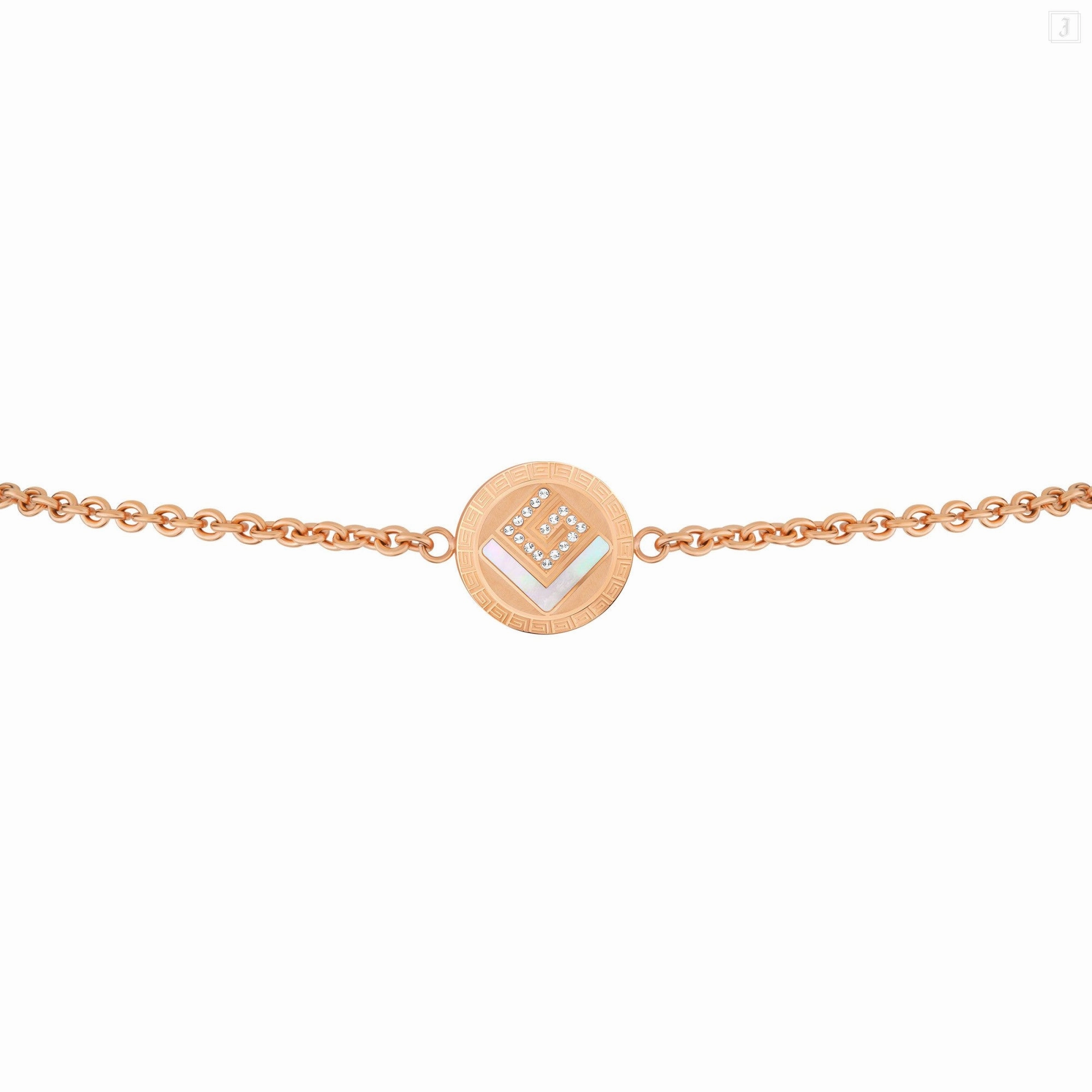 Guy Laroche Diane Ladies Rose Gold With MOP & Crystals Bracelet