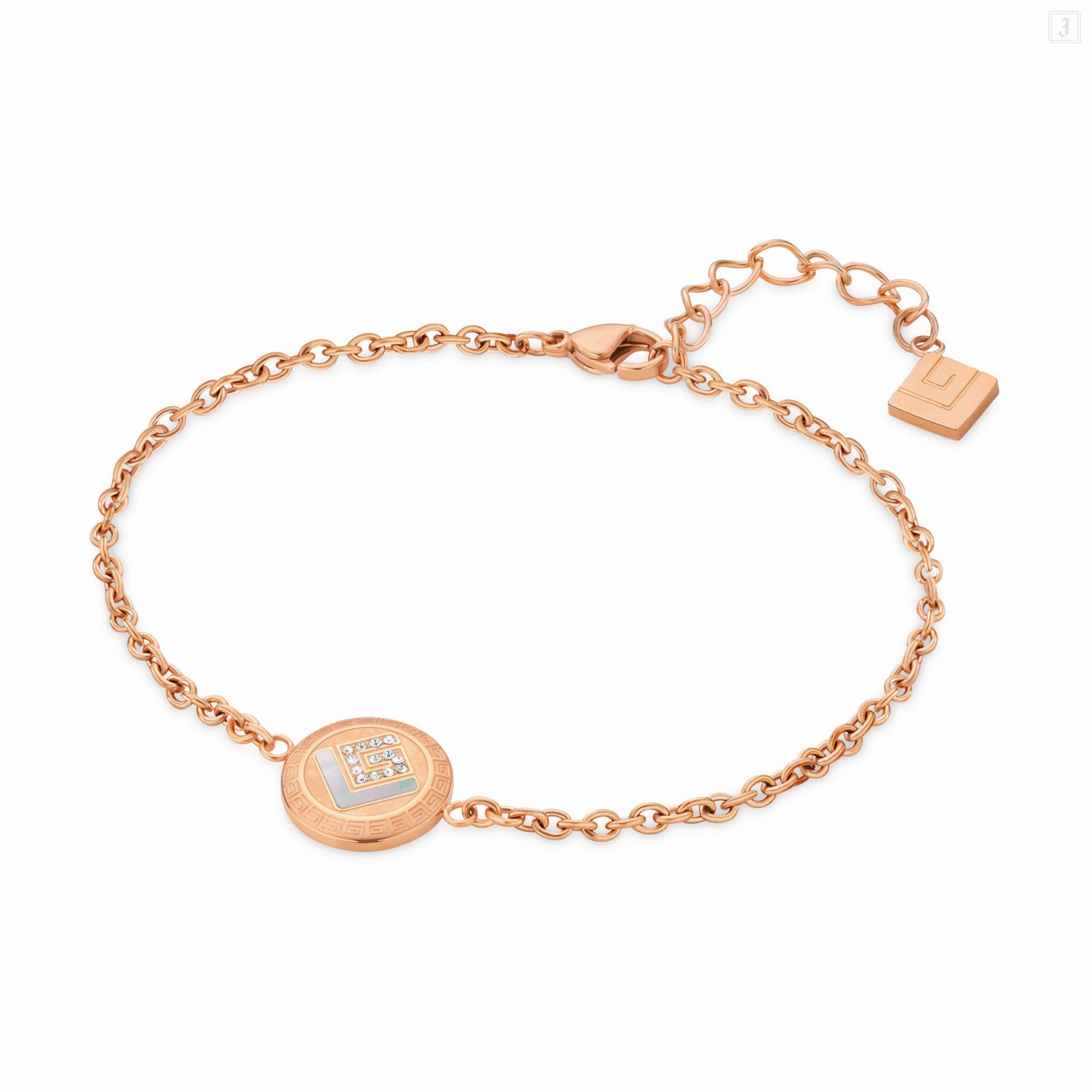 Guy Laroche Diane Ladies Rose Gold With MOP & Crystals Bracelet