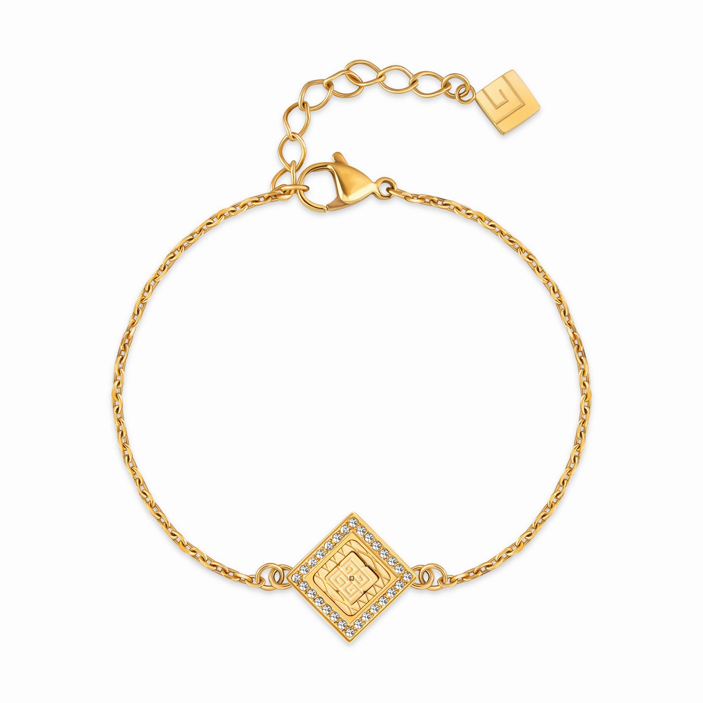 Guy Laroche Eva Gold-Plated Bracelet With Crystals