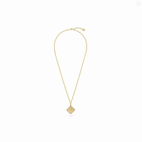 Guy Laroche Eva Ladies Gold Plated Necklace With Crystals fashion-jewelry  