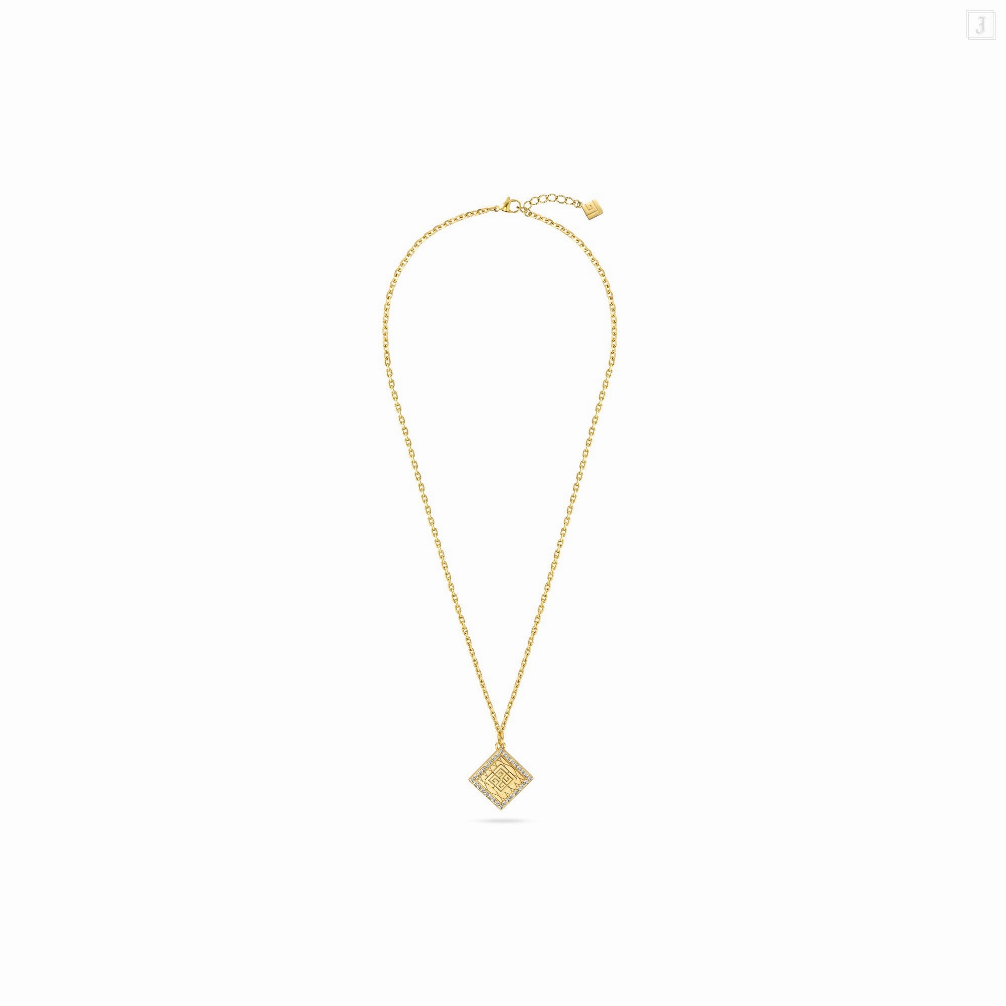 Guy Laroche Eva Ladies Gold Plated Necklace With Crystals fashion-jewelry  