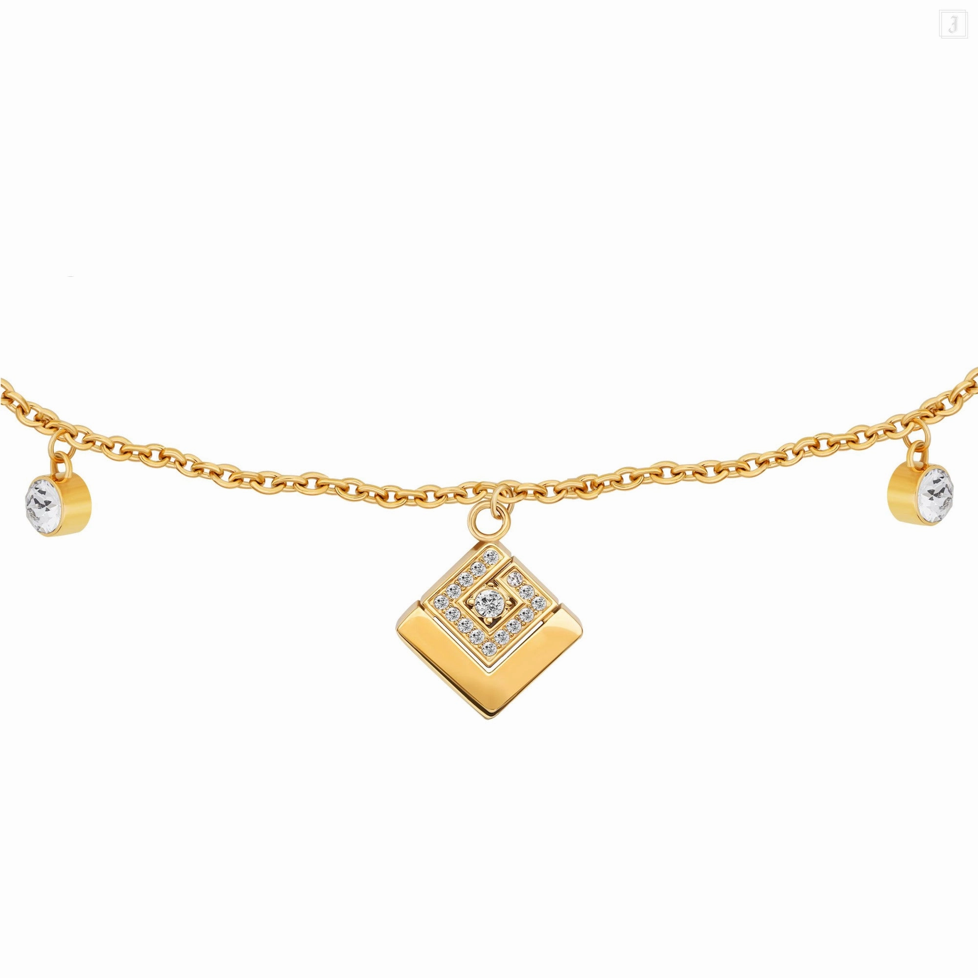 Guy Laroche Grace Ladies Gold Plated Bracelet With Crystals