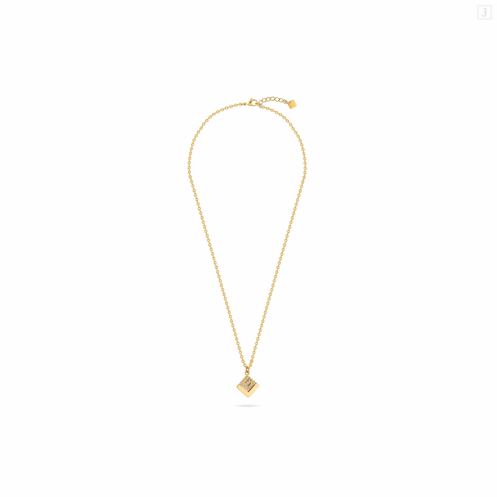 Guy Laroche Grace Ladies Gold Plated With Crystals Necklace fashion-jewelry  