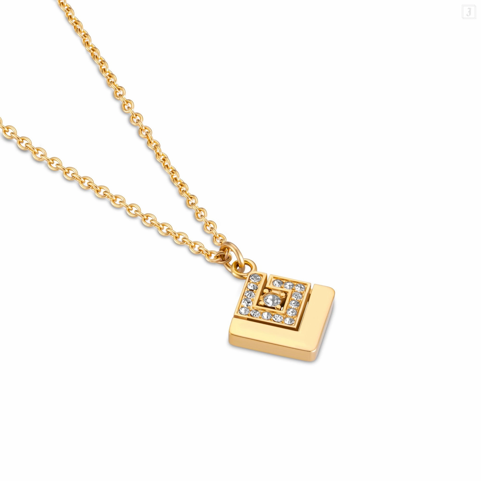 Guy Laroche Grace Ladies Gold Plated With Crystals Necklace