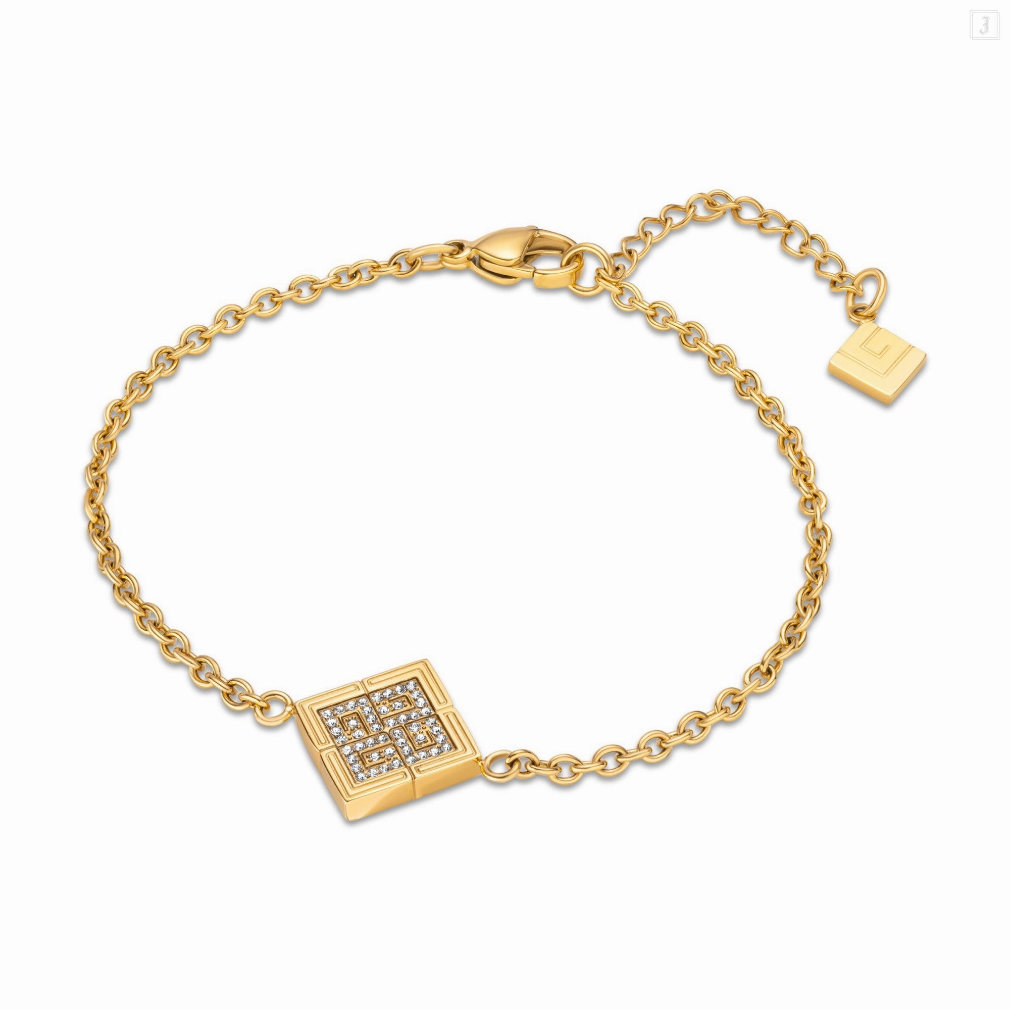 Guy Laroche Vivienne Ladies Gold Plated Bracelet With Crystals fashion-jewelry  
