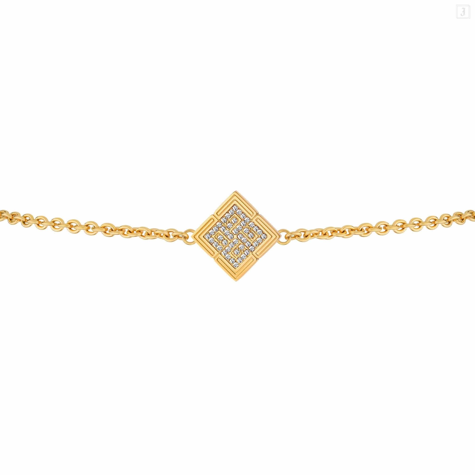 Guy Laroche Vivienne Ladies Gold Plated Bracelet With Crystals