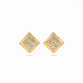 Guy Laroche Vivienne Ladies Gold Plated Earring With Crystals 