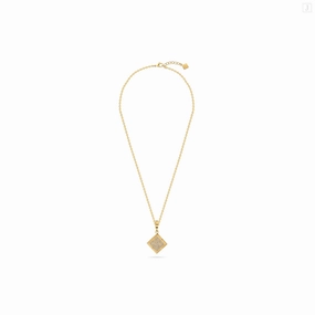 Guy Laroche Vivienne Ladies Gold Plated Necklace with Crystals fashion-jewelry  