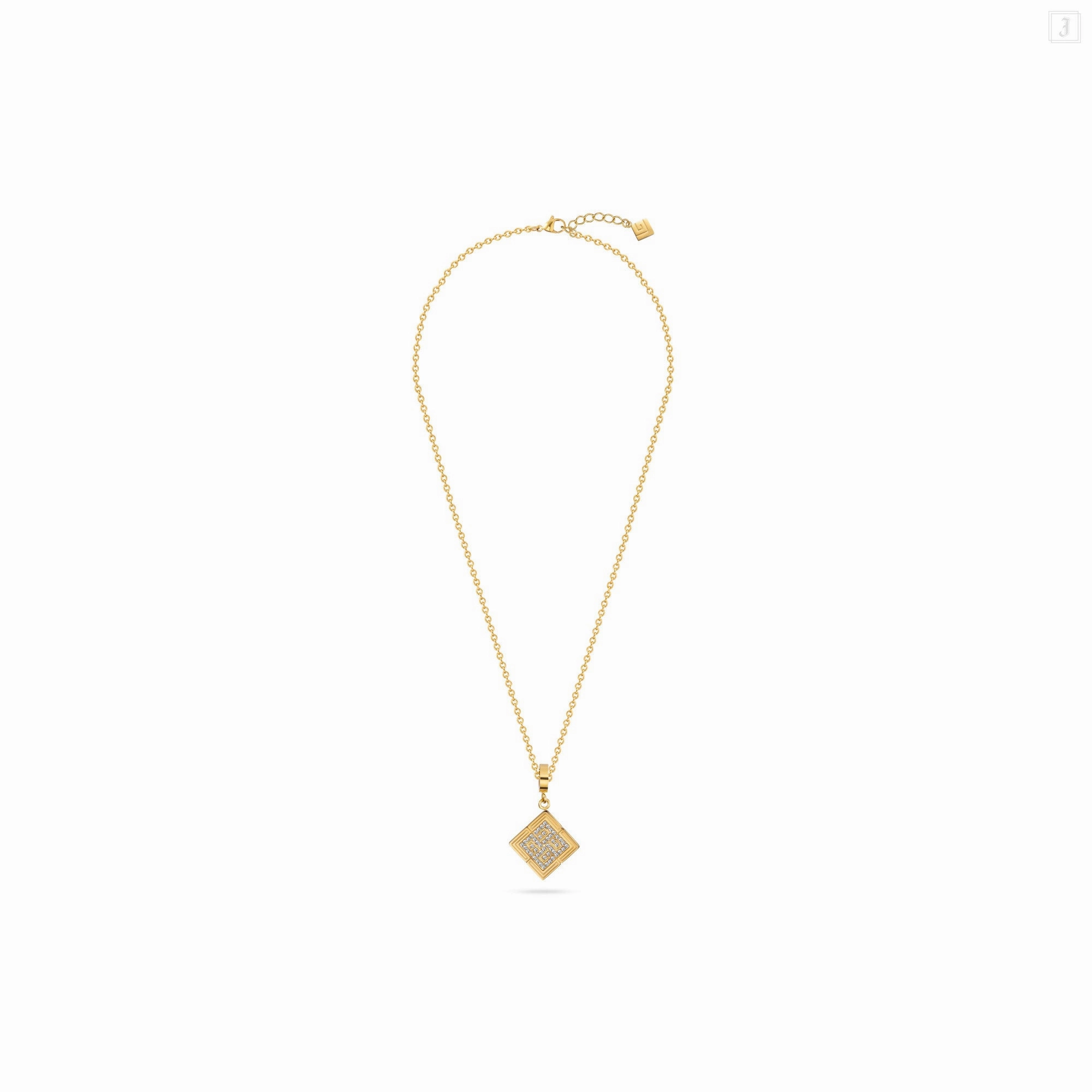 Guy Laroche Vivienne Ladies Gold Plated Necklace with Crystals fashion-jewelry  