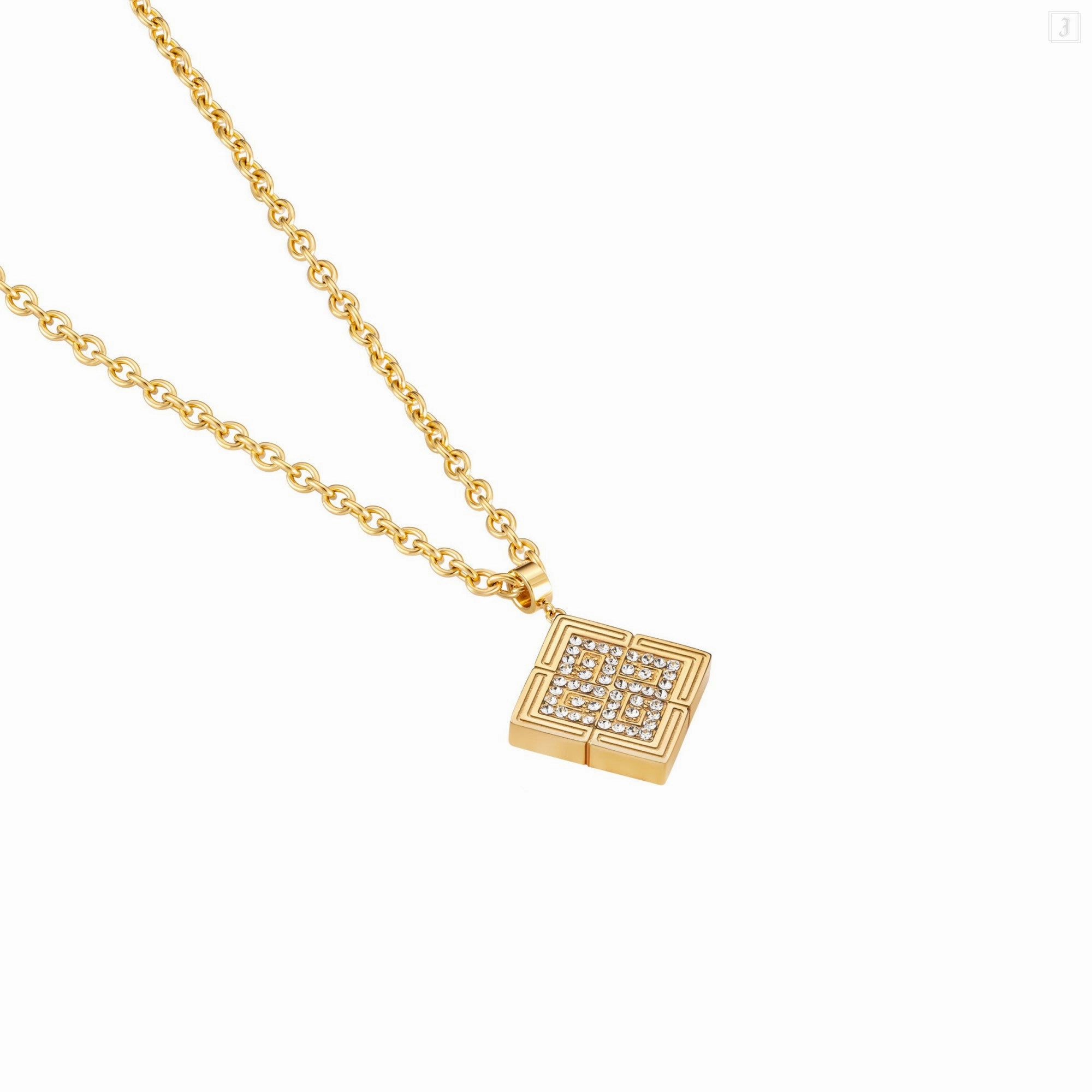 Guy Laroche Vivienne Ladies Gold Plated Necklace with Crystals