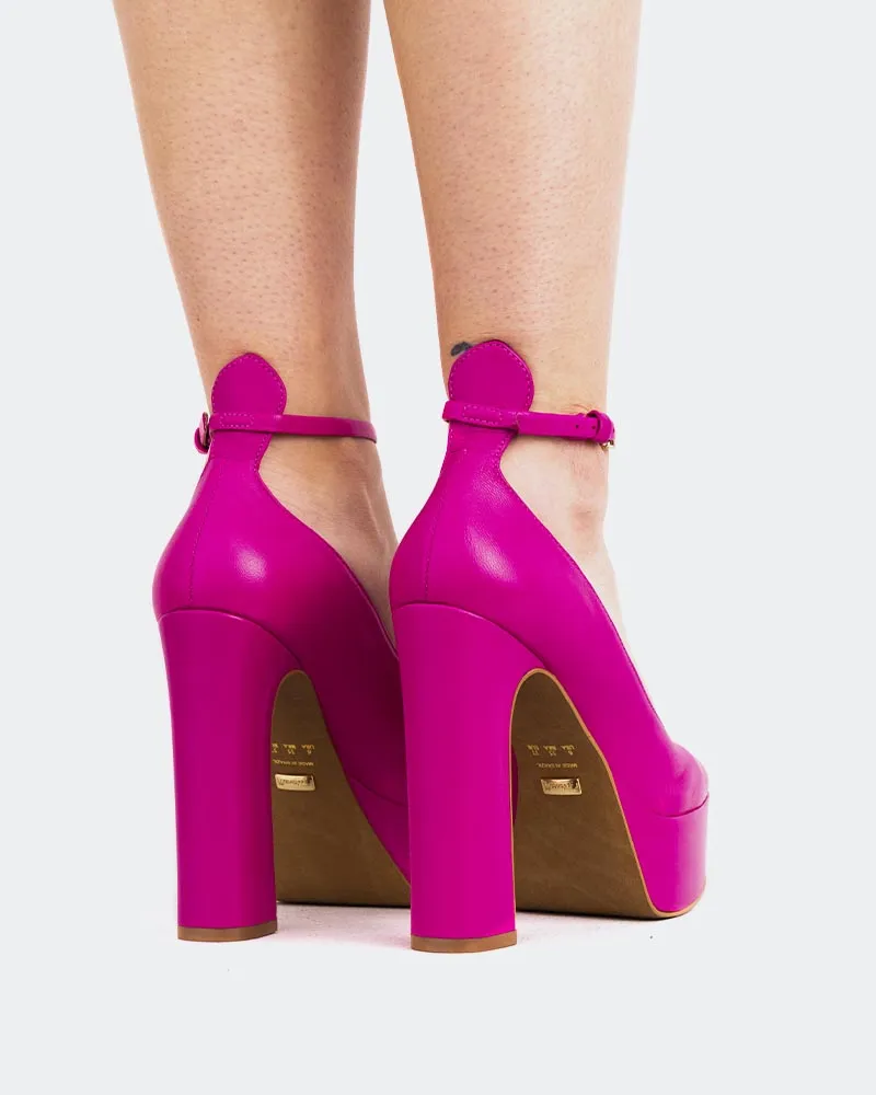 Habibi Fuchsia Leder