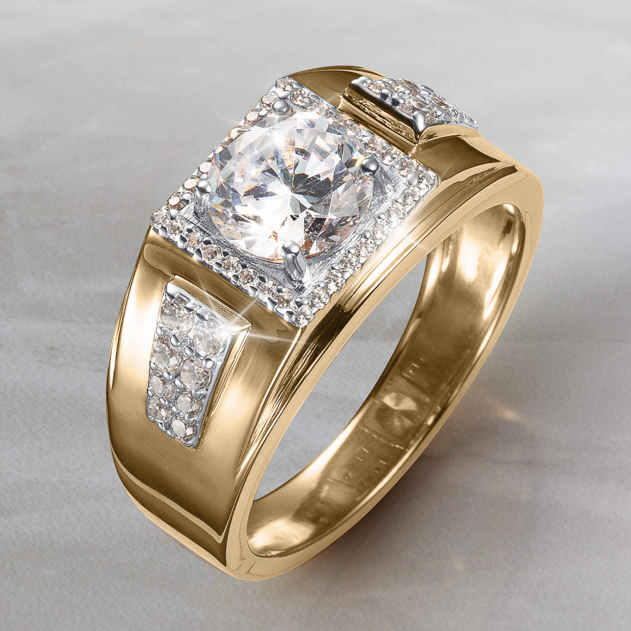 Hamptons Halo Mens Ring