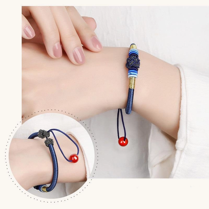 Hand Woven Bracelet Datura Knot Bracelet Male