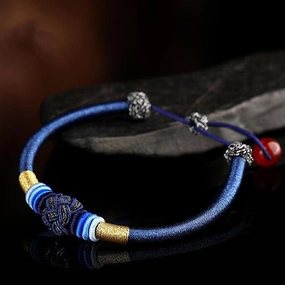Hand Woven Bracelet Datura Knot Bracelet Male 