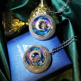 Handmade Crystal Pendant Necklace Sweater Chain 