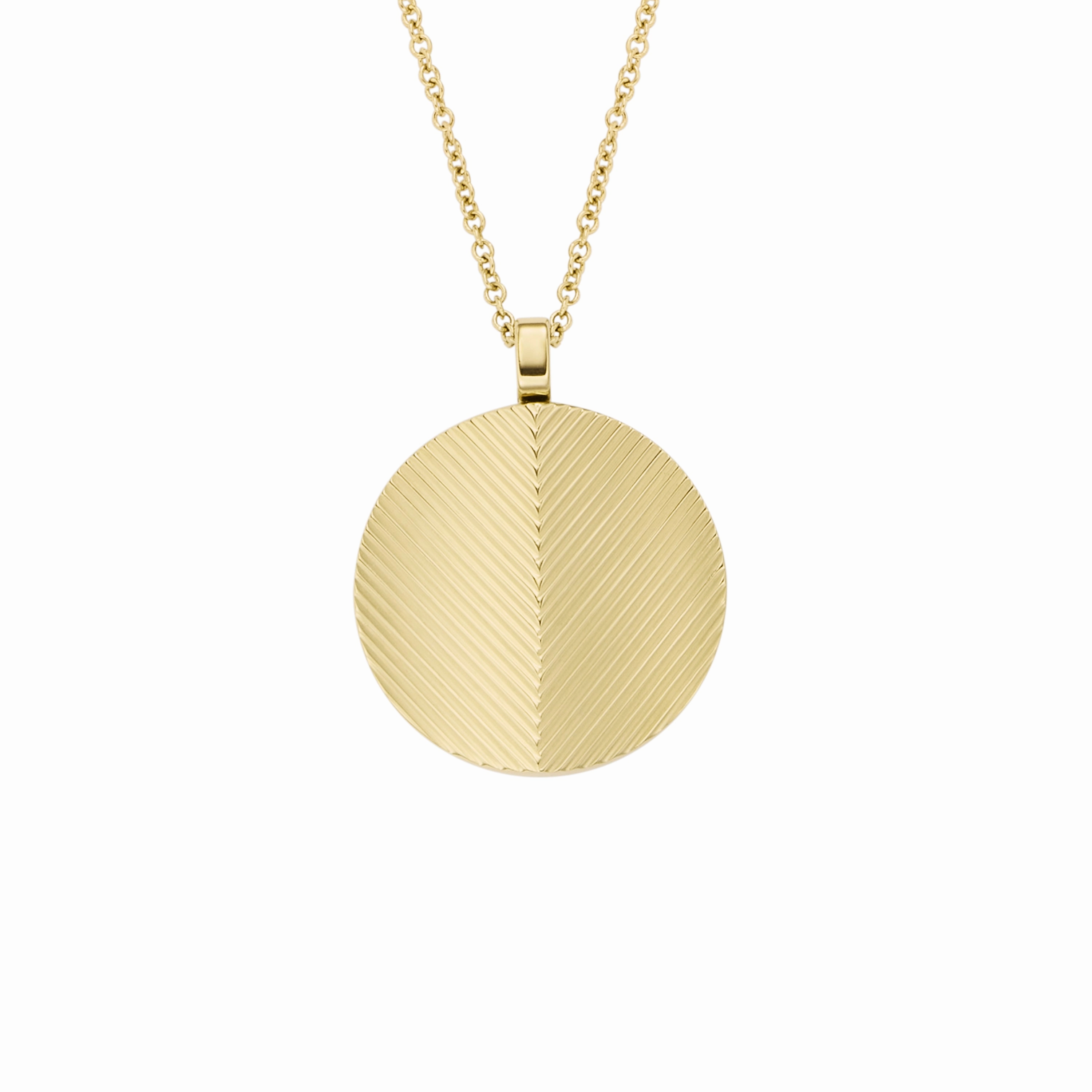 Harlow Linear Texture Gold-Tone Stainless Steel Chain Necklace fashion-jewelry  