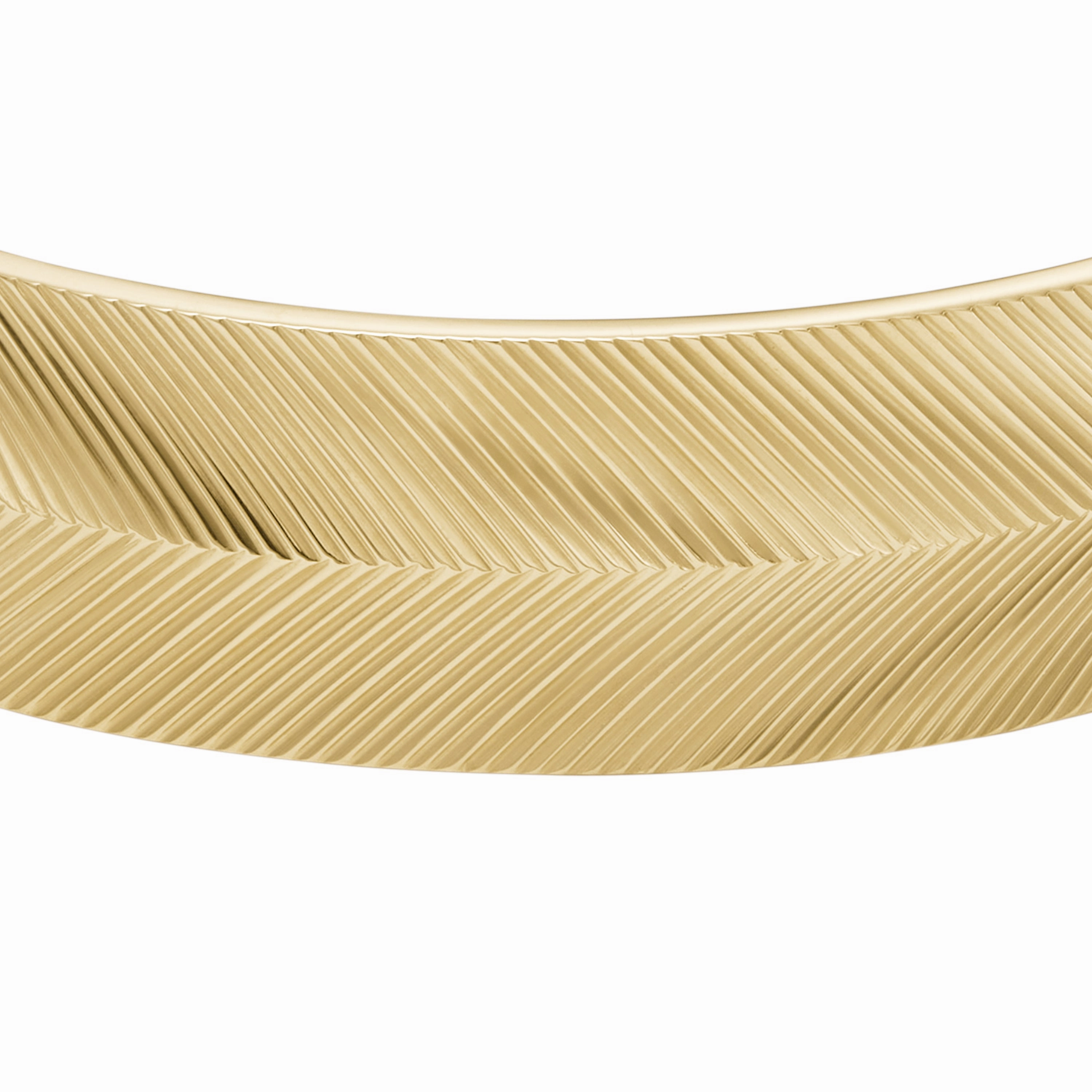 Harlow Linear Texture Gold-Tone Stainless Steel Cuff Bracelet