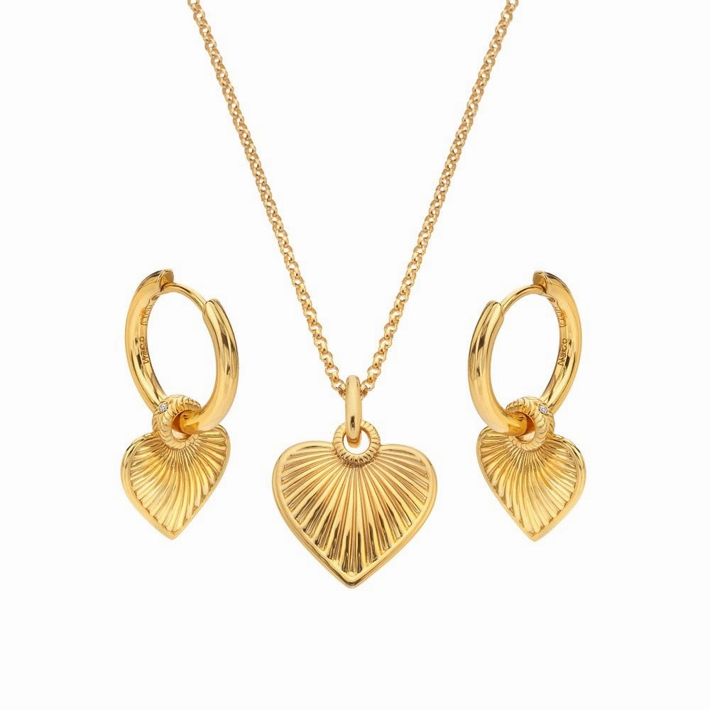 HD X GE Essence Pendant and Earring Set texture-diamond  