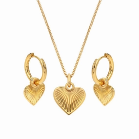 HD X GE Essence Pendant and Earring Set texture-diamond  