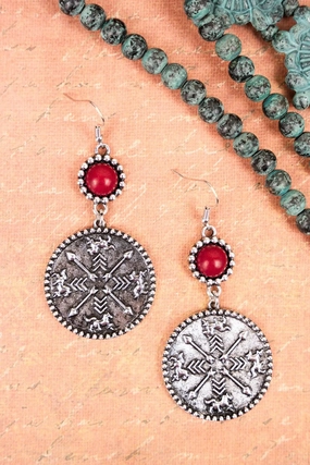 Heading West Earrings texture-rose-gold  