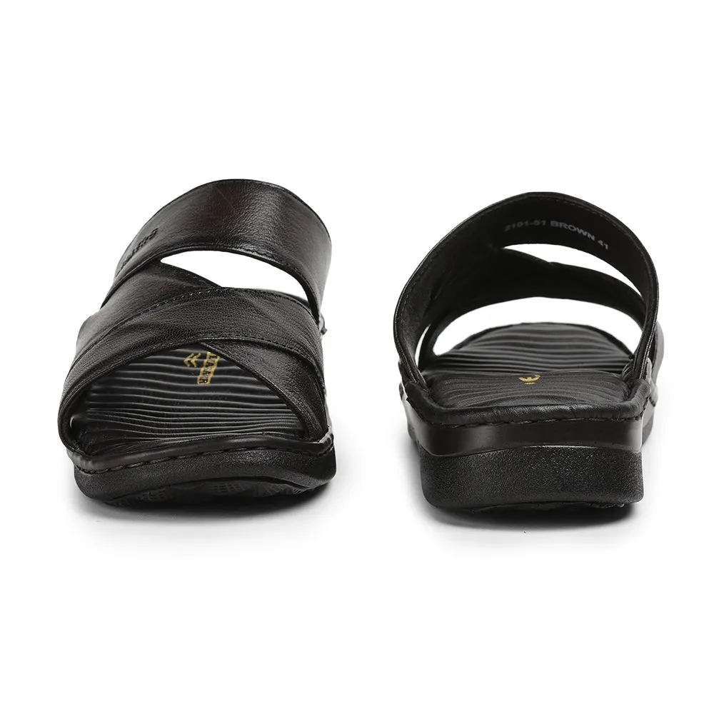 Healers By Liberty Men 2191-51 Braune Bequeme Hausschuhe