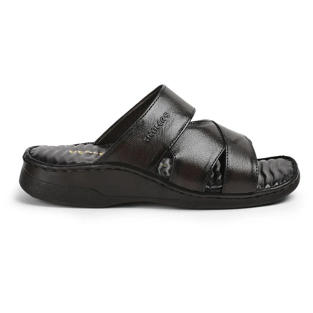 Healers By Liberty Men 2191-51 Braune Bequeme Hausschuhe