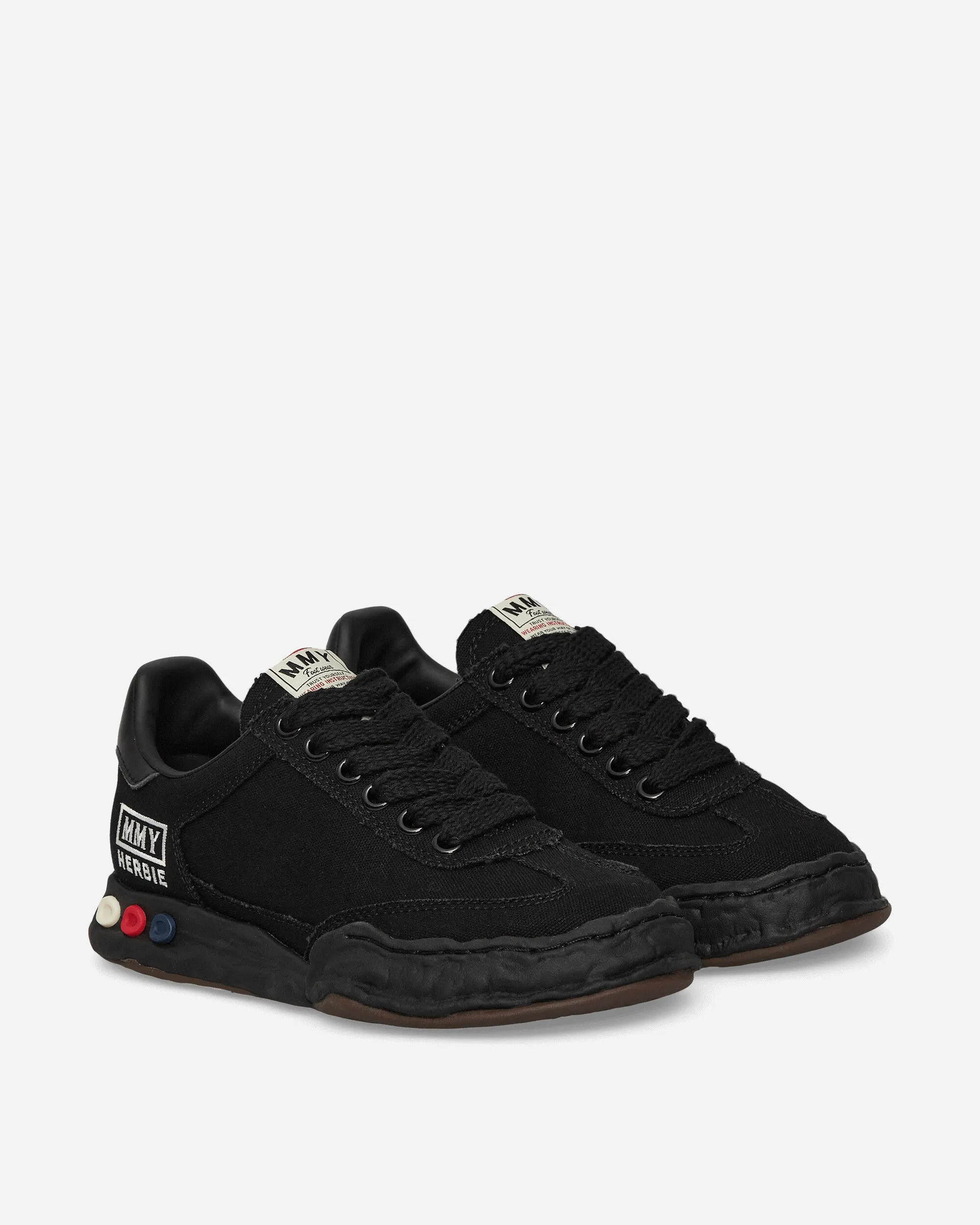 Herbie OG Sohlen Leinwand Niedrige Sneakers Schwarz