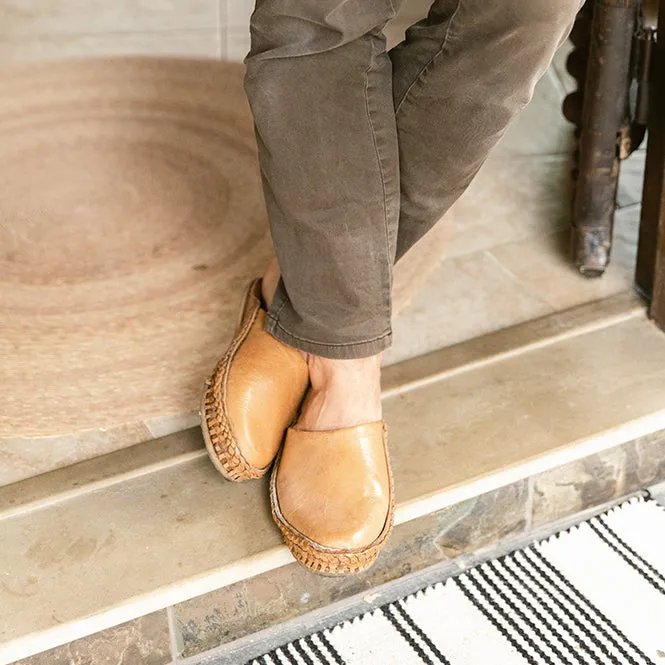 Heritage Solid City Pantoffel in Honig