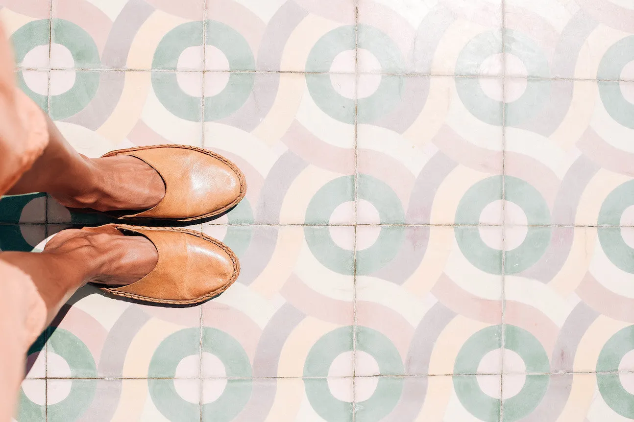 Heritage Solid City Pantoffel in Honig