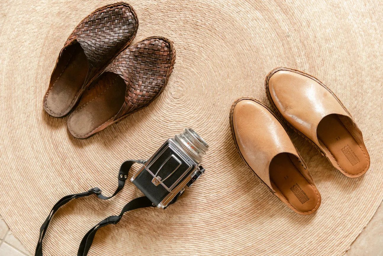 Heritage Solid City Pantoffel in Honig