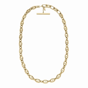 Heritage D-Link Gold-Tone Stainless Steel Anchor Chain Necklace fashion-jewelry  